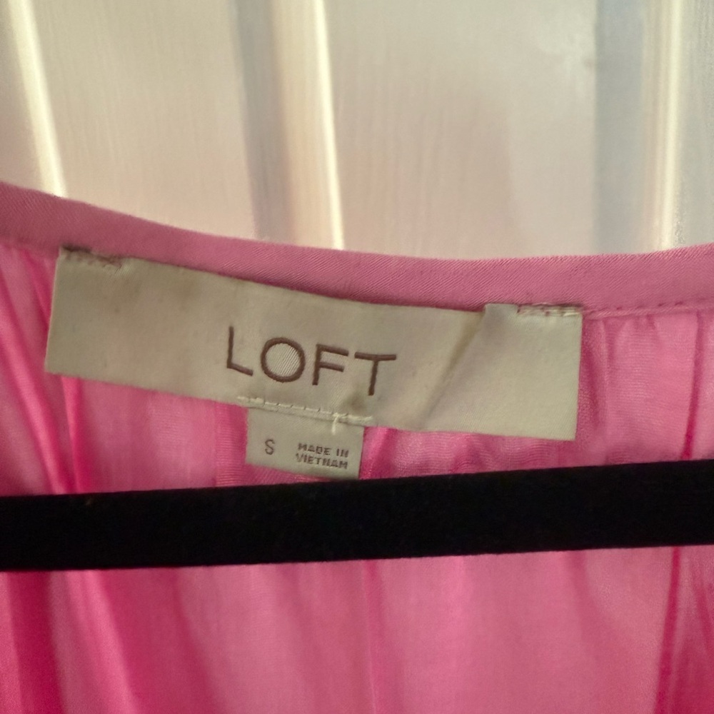 LOFT Vibrant Pink Dress - Picture 2 of 2